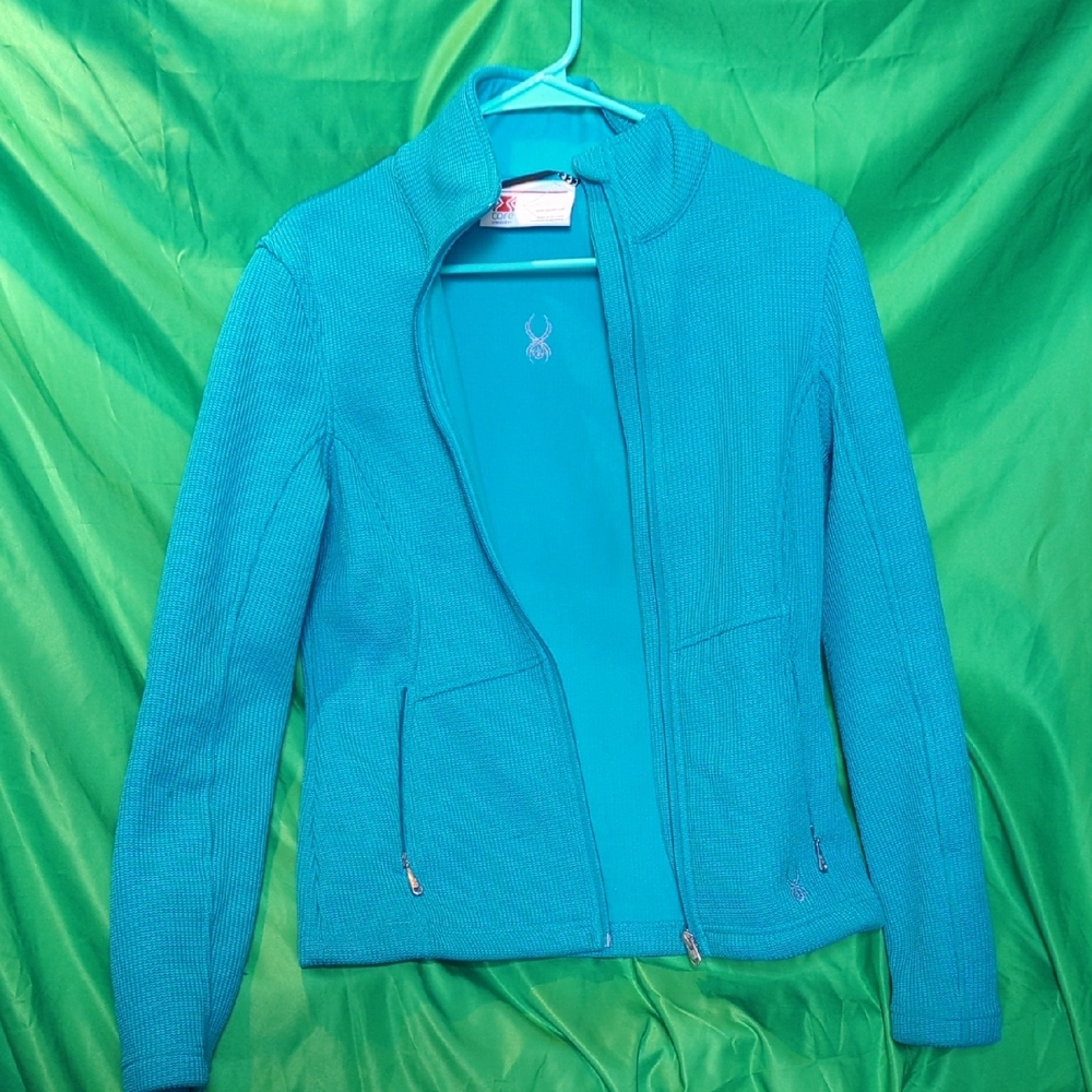 Spyder Blue Ski Jacket Tailored Fit